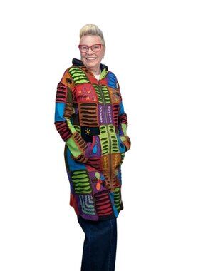 Rising International Patchwork Coat